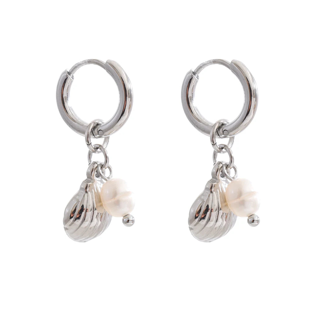 PEARLY SHELLS DROP EARRINGS