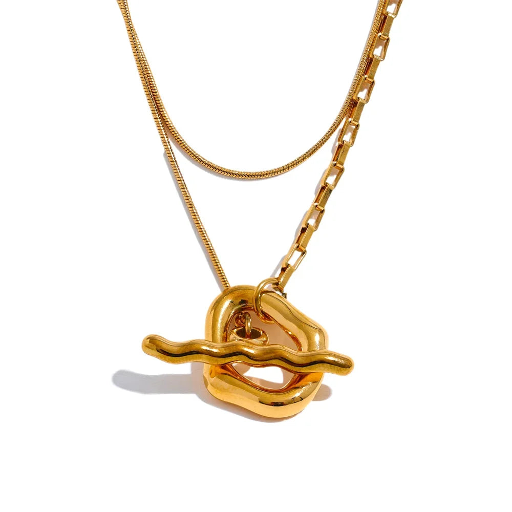 MAGICAL WOODS DOUBLE LAYER NECKLACE