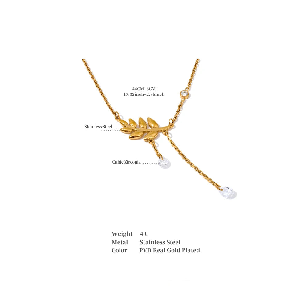 BEAUTY OF NATURE LEAF NECKLACE