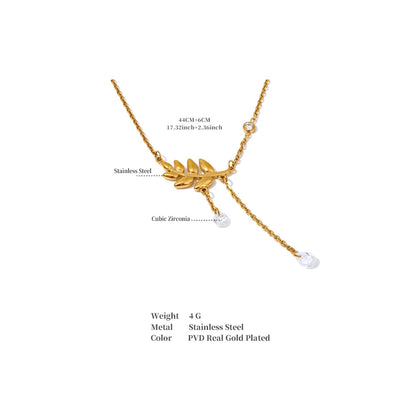 BEAUTY OF NATURE LEAF NECKLACE