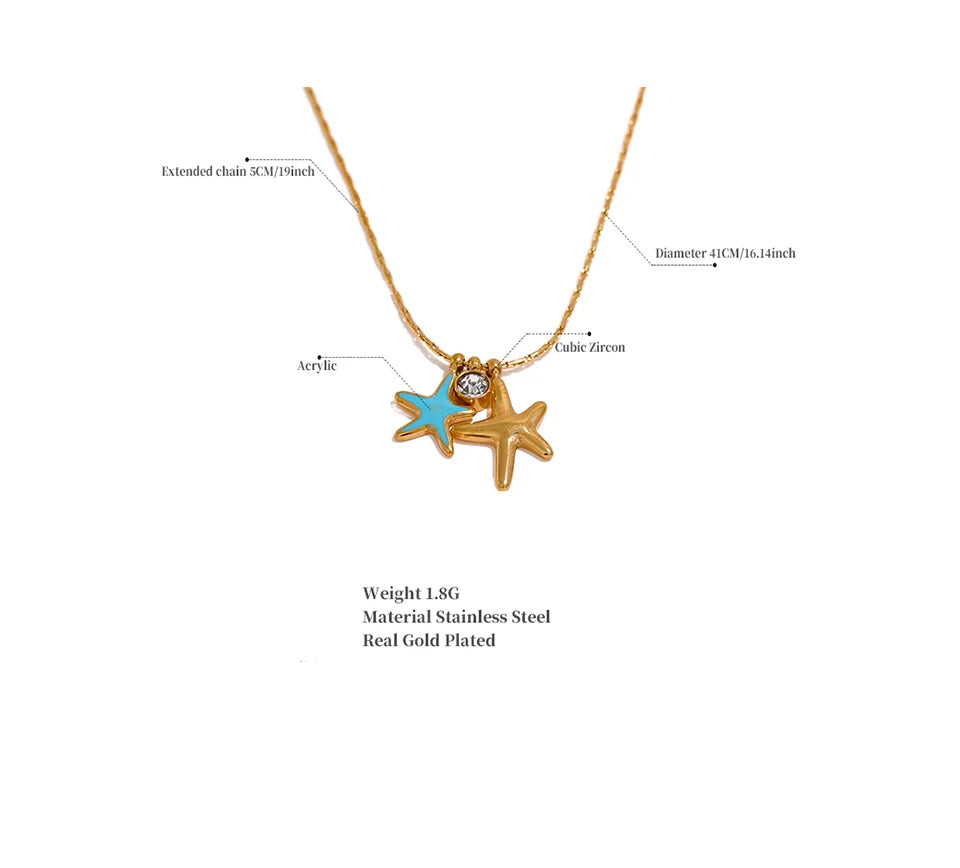 SEA LIGHT- STARFISH NECKLACE