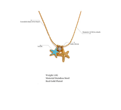 SEA LIGHT- STARFISH NECKLACE