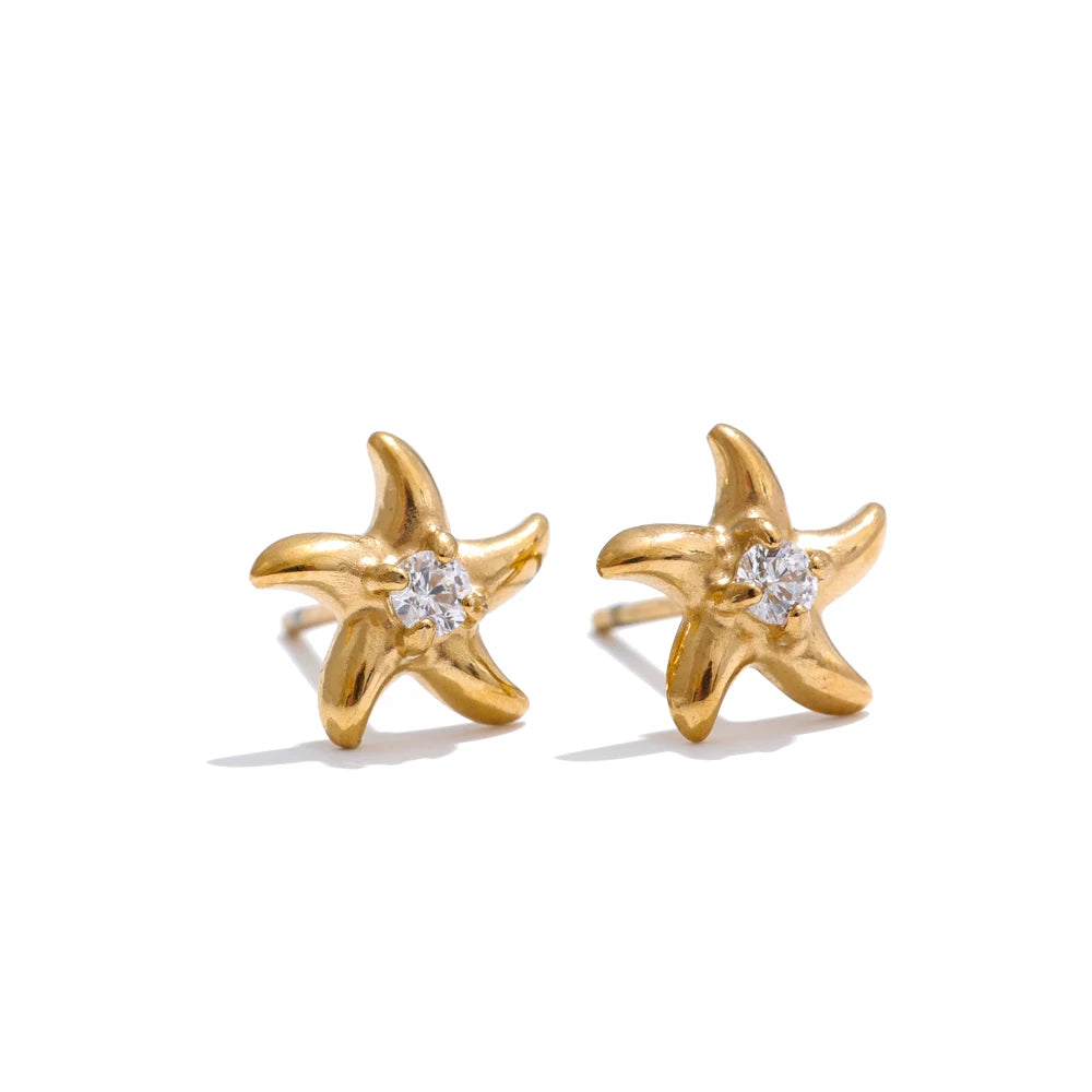 SEA BRIGHTNESS STARFISH EARRINGS