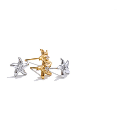 SEA BRIGHTNESS STARFISH EARRINGS