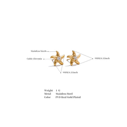 SEA BRIGHTNESS STARFISH EARRINGS
