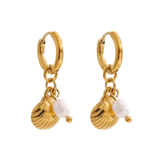 PEARLY SHELLS DROP EARRINGS