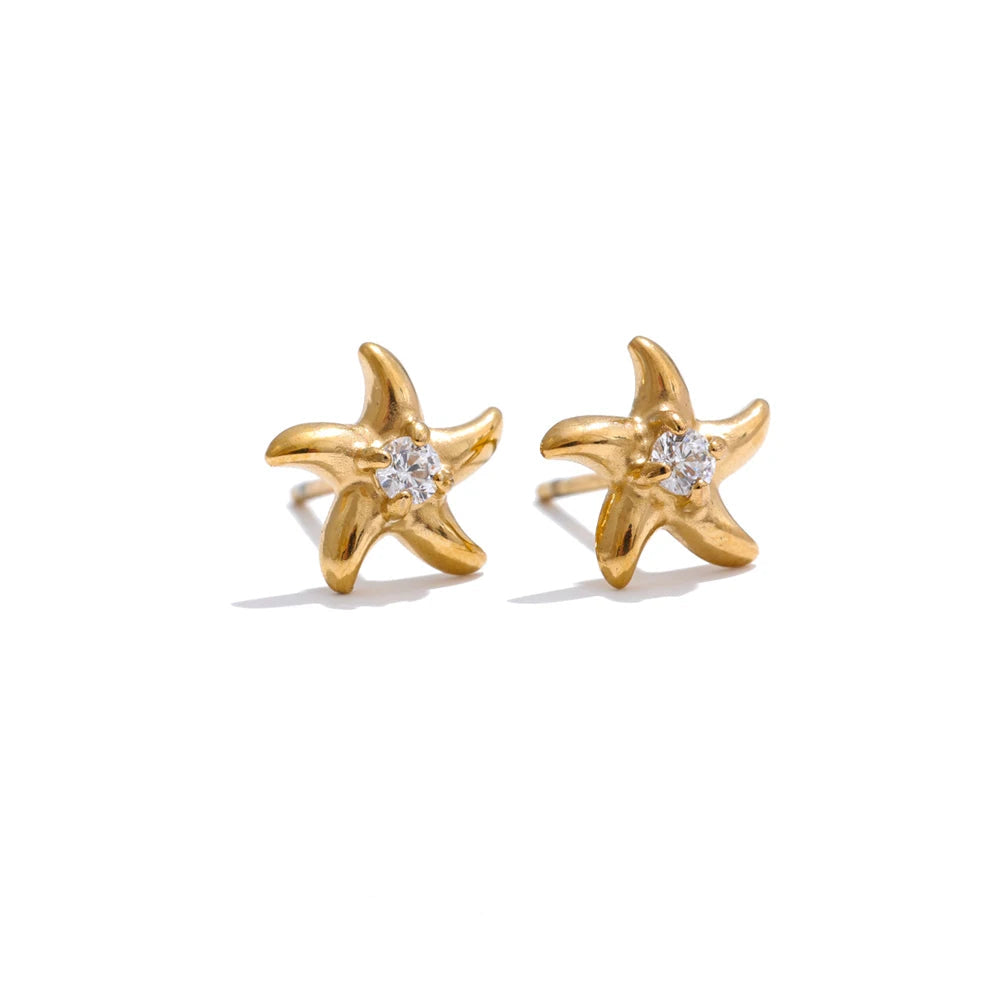 SEA BRIGHTNESS STARFISH EARRINGS