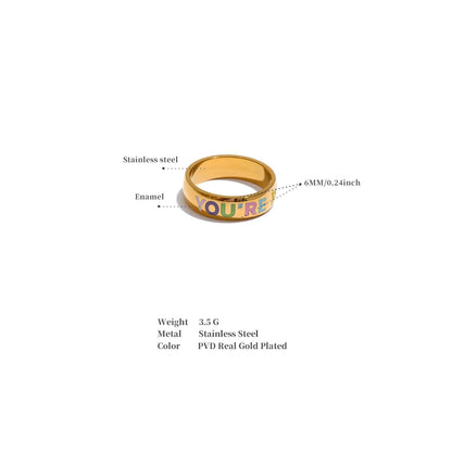 YOU'RE PERFECT- SELF LOVE AWARENESS RING