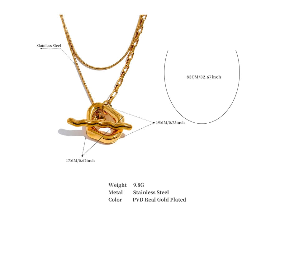 MAGICAL WOODS DOUBLE LAYER NECKLACE